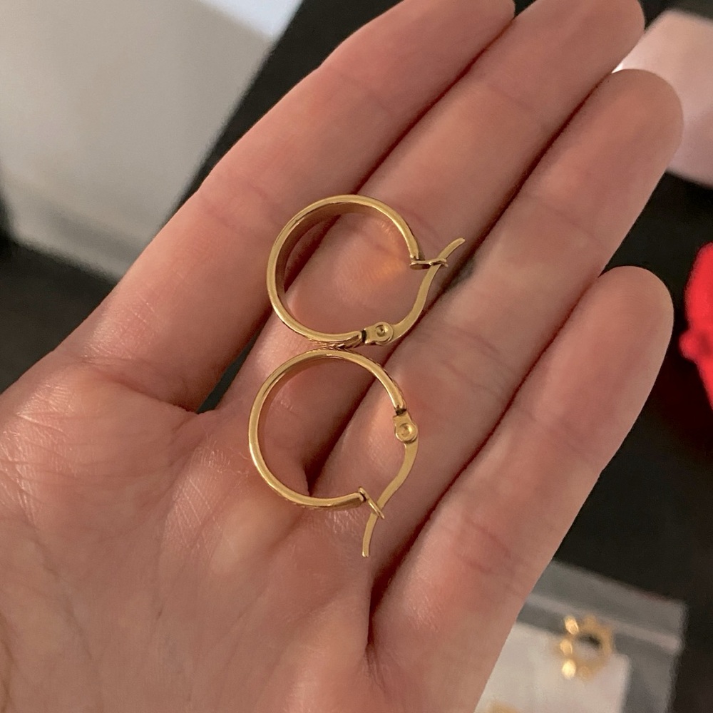 Small Gold Hoop Earrings